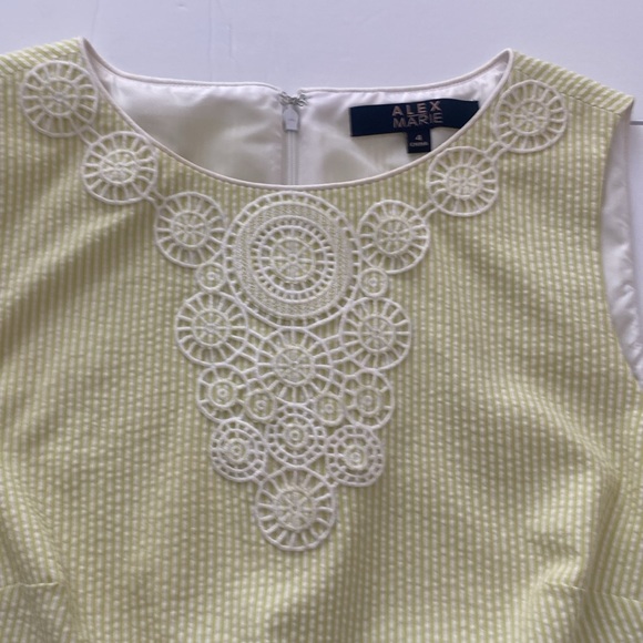 Alex Marie Seersucker Sheath‎ Dress - Picture 10 of 11